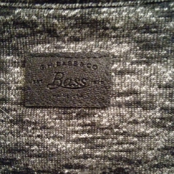 Mens S Bass Gray Zip Up Sweater with Asymmetrical Collar Medium-weight - Picture 5 of 5